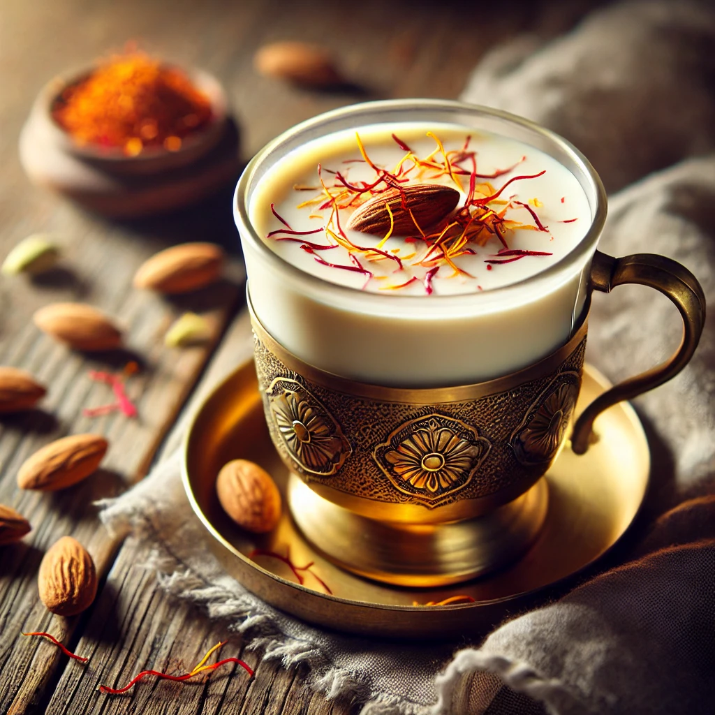 Saffron and Almond Milk